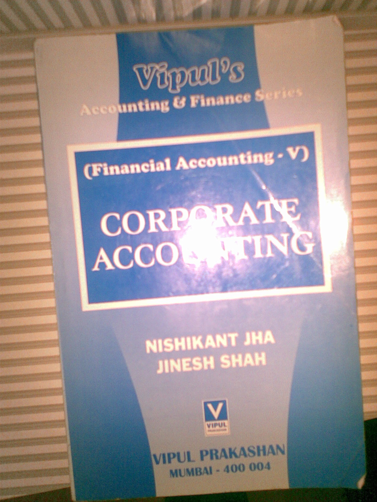 Financial Accounting TYBAF V 2015-16